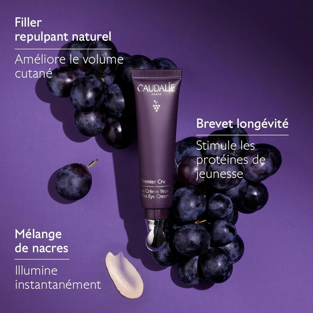 La Crème Yeux au Brevet Longévité et filler repulpant naturel