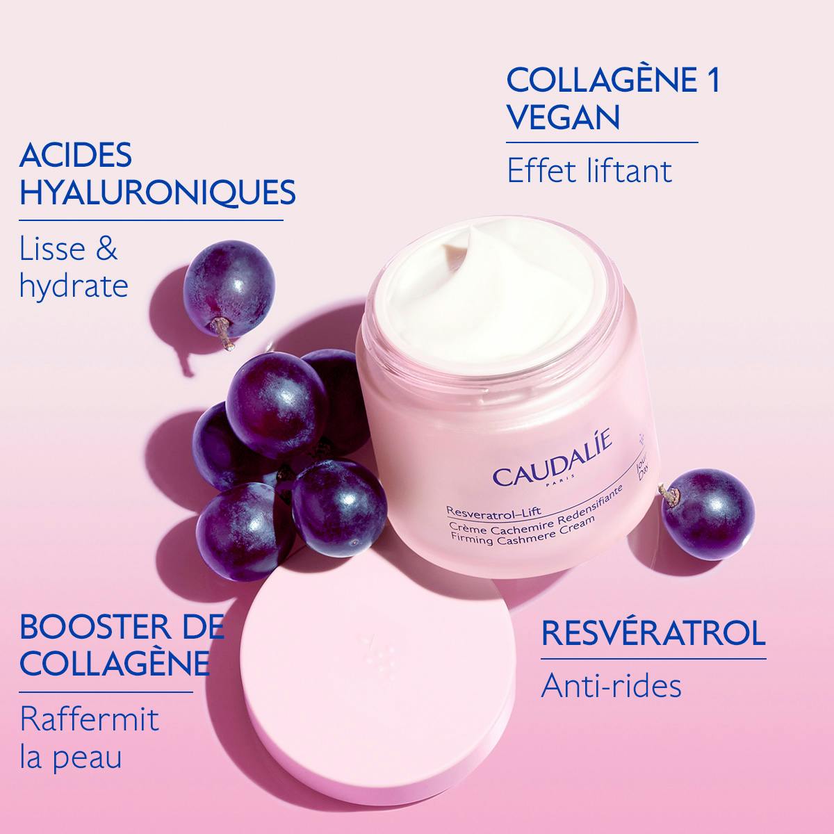 Crème Cachemire Redensifiante au Resvératrol, alternative au Rétinol - Recharge