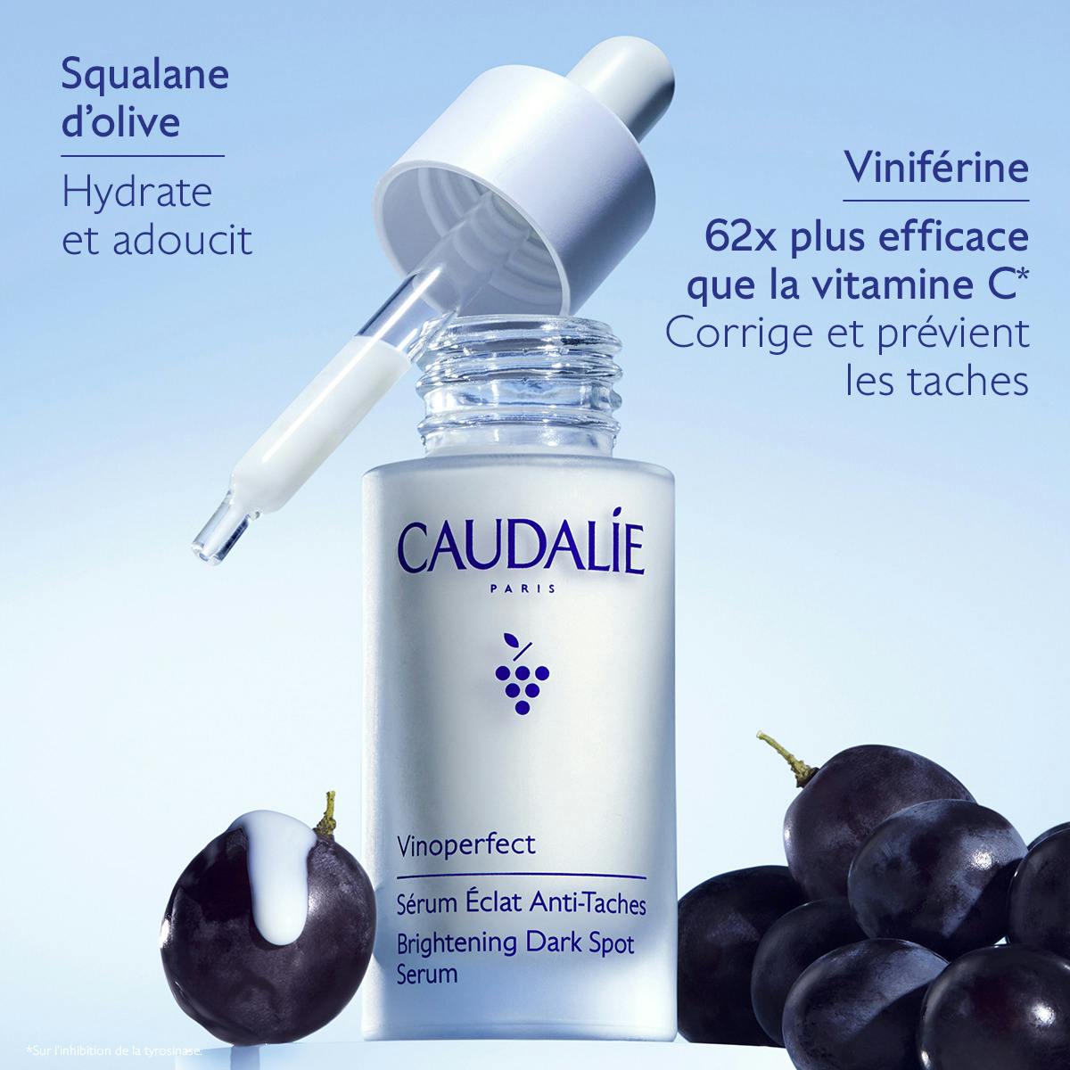 Sérum Éclat Anti-Taches à la Viniférine, alternative à la Vitamine C - 30ml
