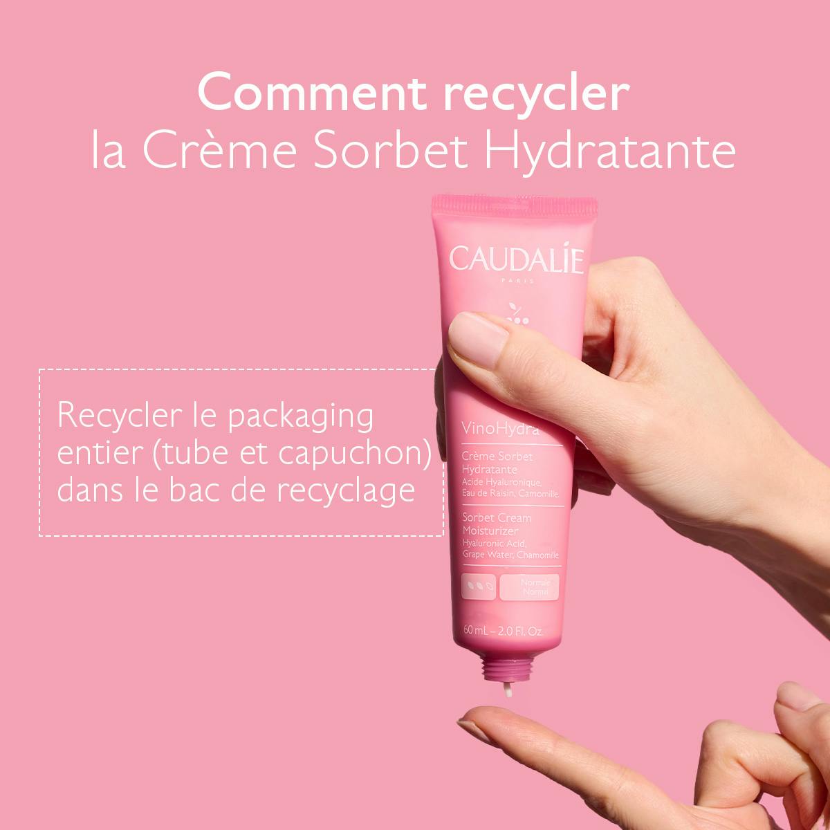 Crème Sorbet Hydratante à l'Acide Hyaluronique & Camomille