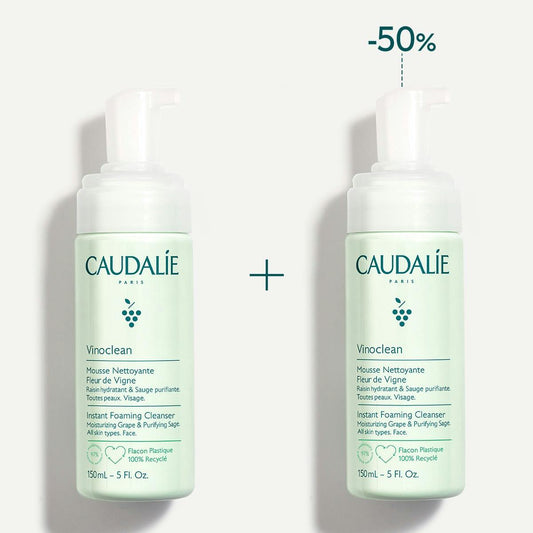Duo mousse nettoyante fleur de vigne